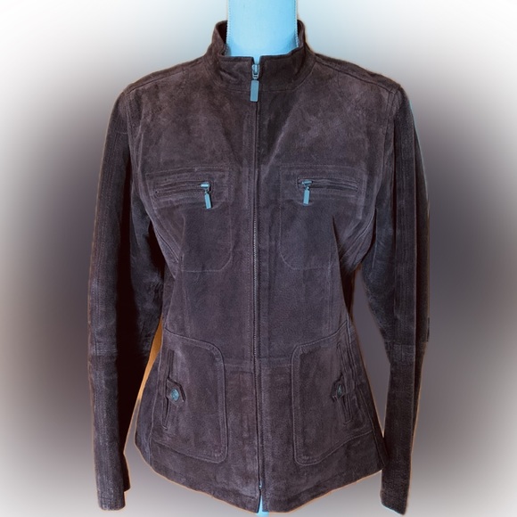 Ruff Hewn Suede Leather brown jacket - Picture 13 of 14